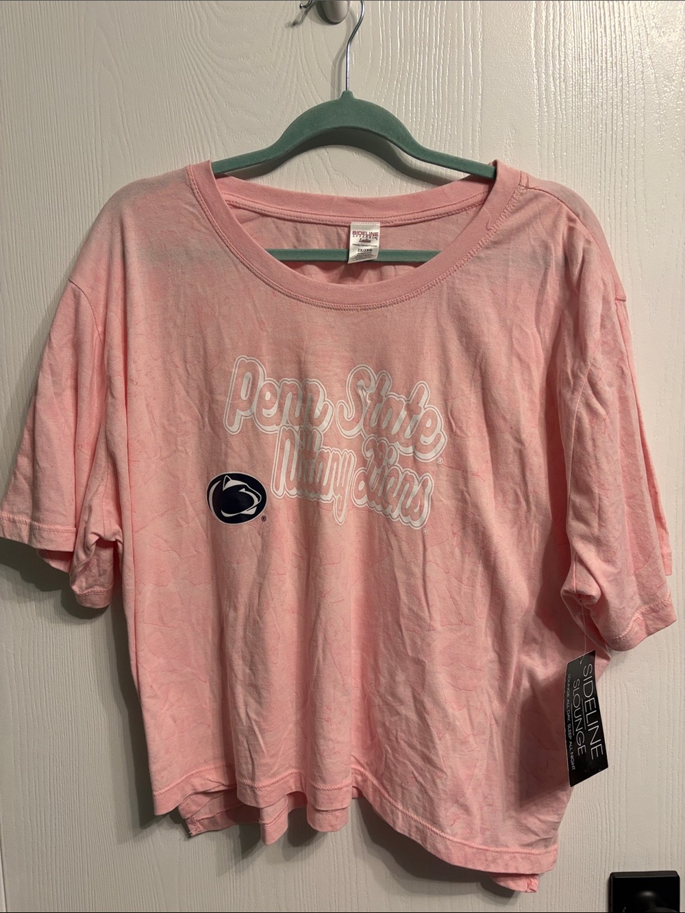 NWT Sideline apparel Penn State Nittany Lions women's Pink Short Sleeve Tee 2X